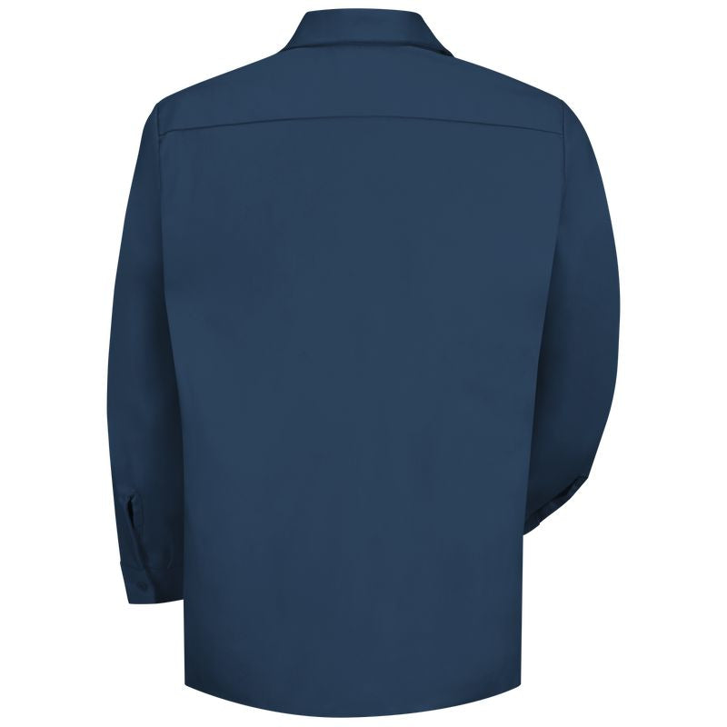 Red Kap Men's Long Sleeve Wrinkle-Resistant Cotton Work Shirt
