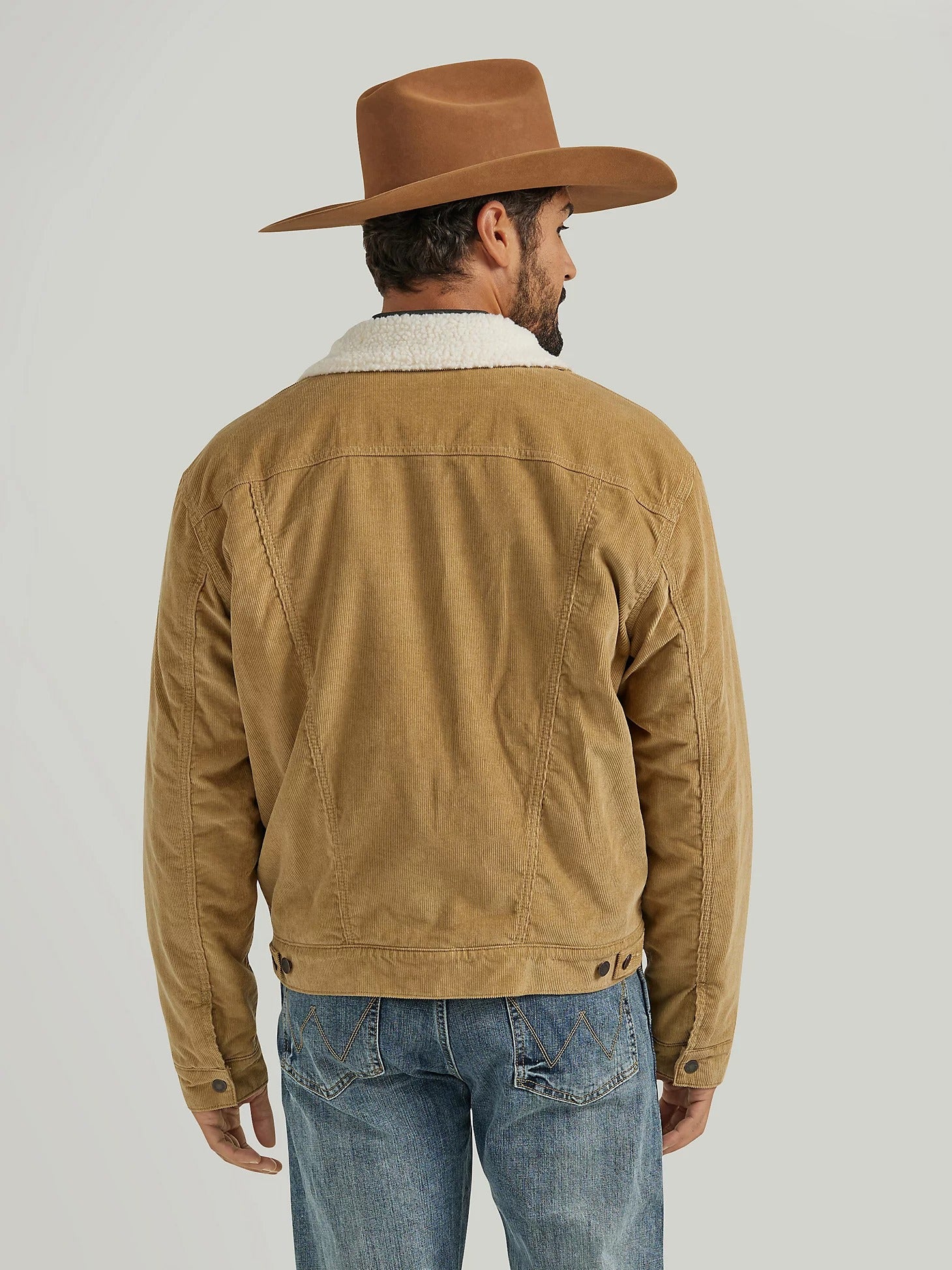 Wrangler Men's Cowboy Cut Sherpa Lined Corduroy Jacket