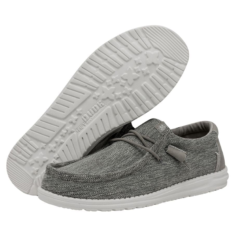Hey Dude Men's Wally Ascend Woven Carbon
