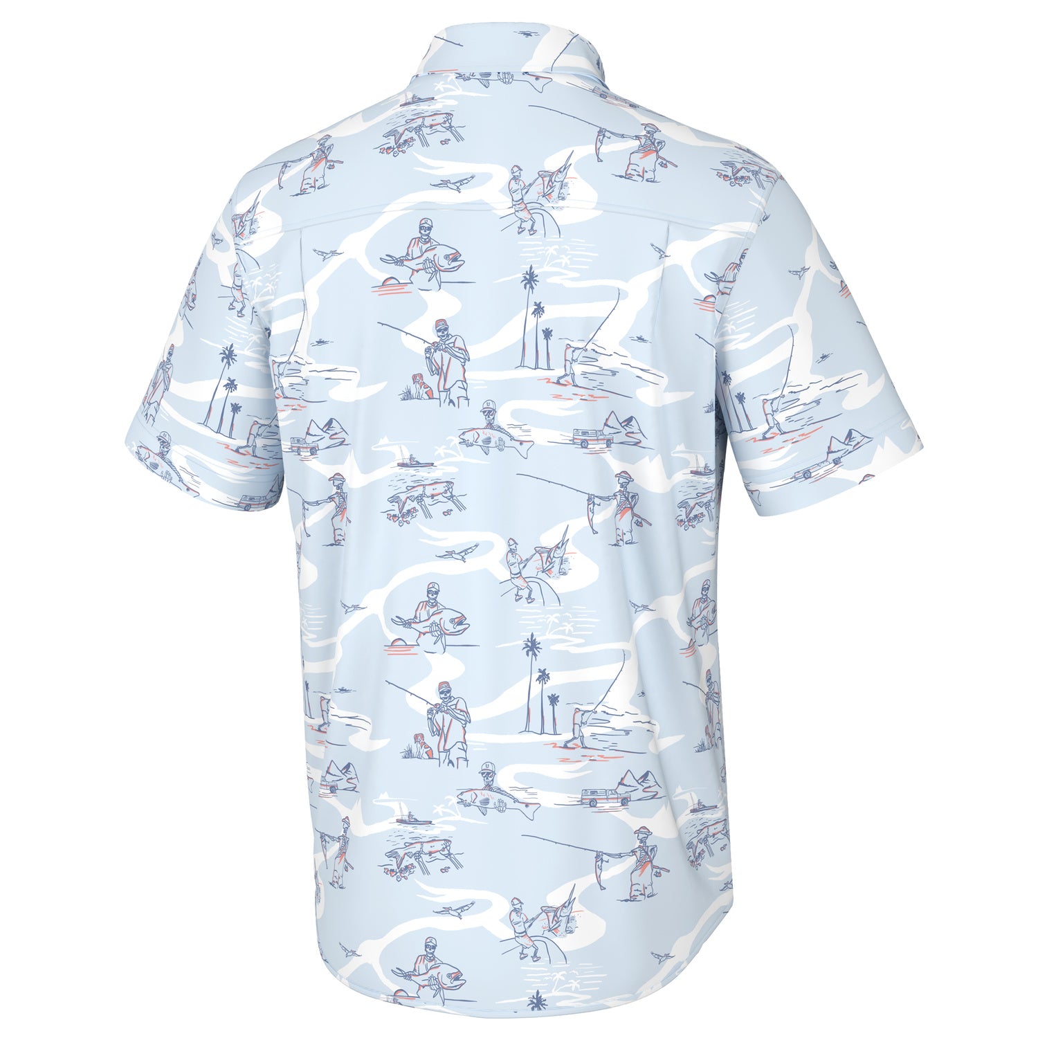 Huk Men's Kona Fish Bones Shirt