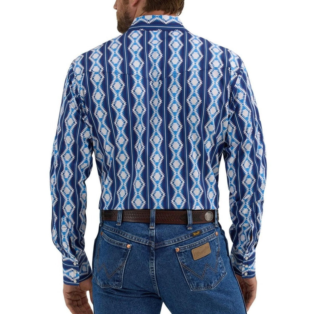 Wrangler Men's Checotah Snap Long Sleeve Western Shirt