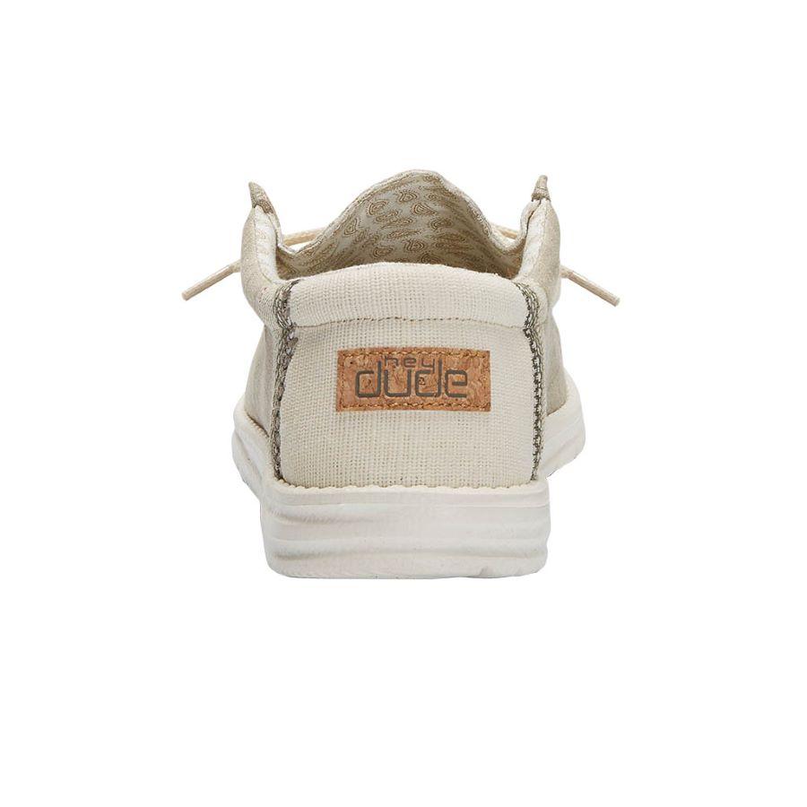 Hey Dude Men's Wally Linen Natural Khaki