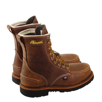 Thorogood Men's 1957 Series 8" Crazyhorse Moc Toe Steel Safety Toe