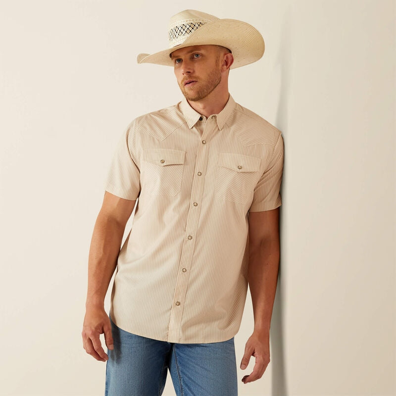 Ariat Men's VentTEK Western Fitted Short Sleeve Shirt