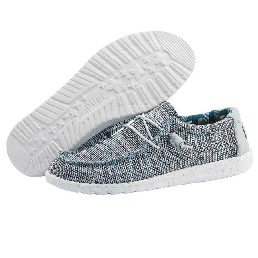 Hey Dude Men's Wally Sox Ice Grey
