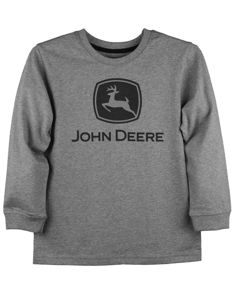John Deere Kids Trademark Logo Graphic Long Sleeve T-Shirt