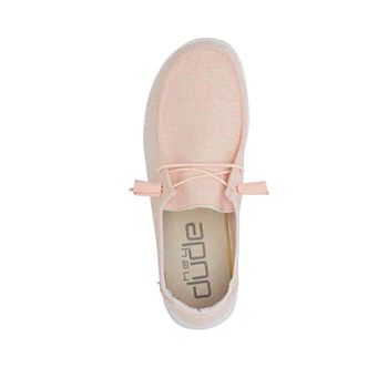 Hey Dude Ladies Wendy Linen Pink Lemonade