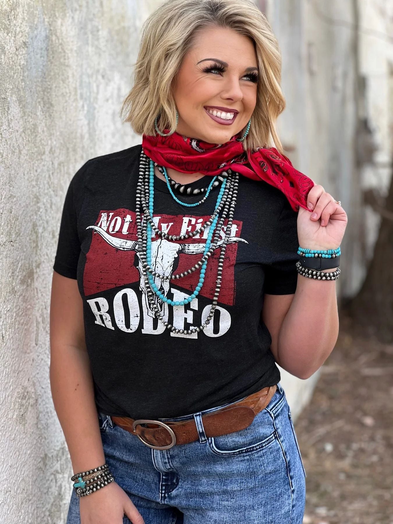 Texas True Threads Women's Not My First Rodeo Tee