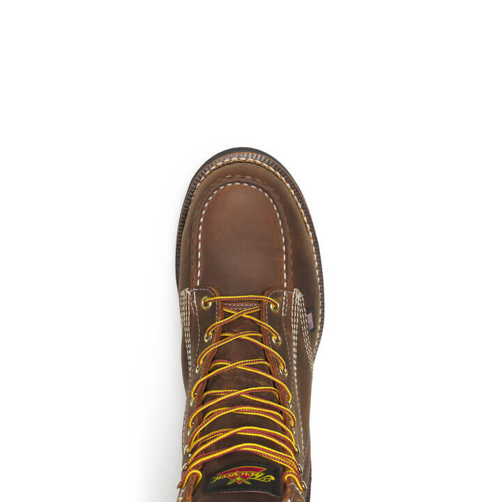 Thorogood Men's American Heritage 8" Trail Crazy Horse Black Heel Safety Toe