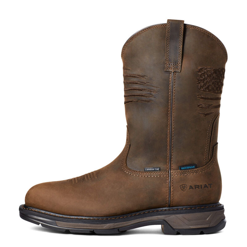 Ariat Men's WorkHog XT Patriot Waterproof Carbon Toe Work Boot