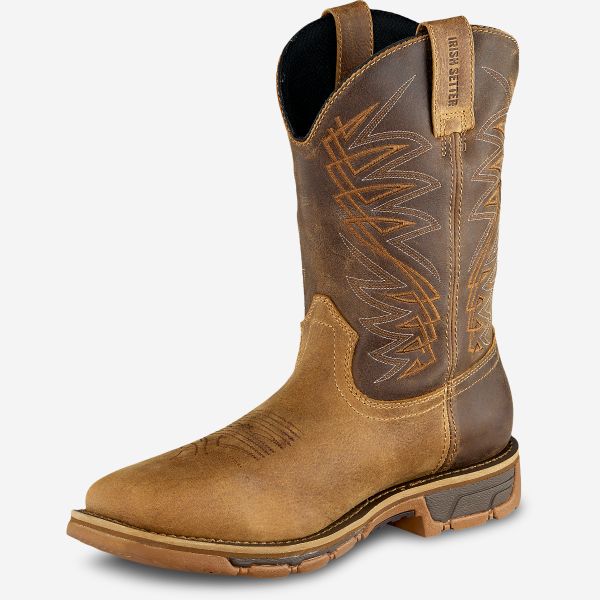 Irish Setter Men's Marshall 11-Inch Safety Toe Pull-On Work Boot