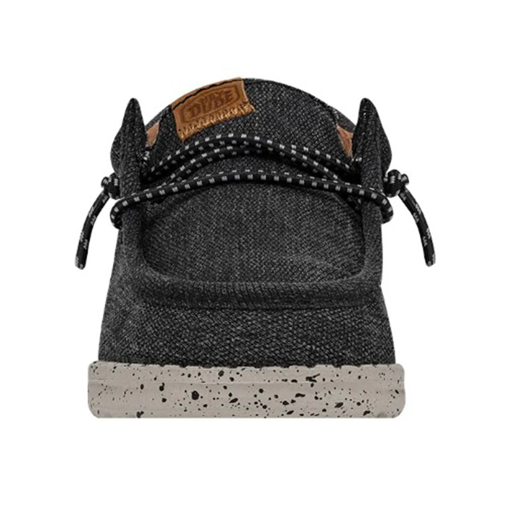 Hey Dude Toddler Wally Washed Canvas Black