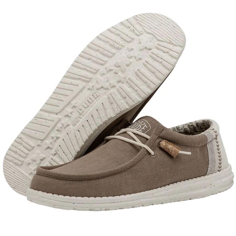 Hey Dude Men's Wally Break Stitch Clay