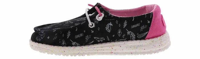 Hey Dude Youth Wendy Unicorn Black