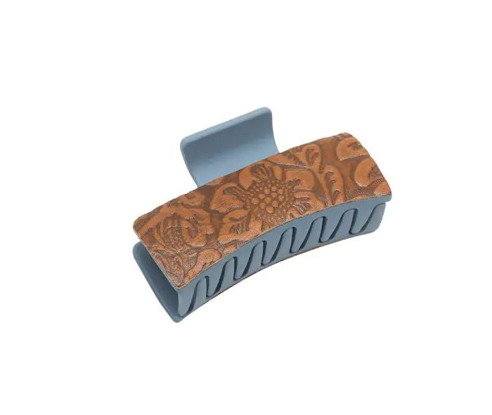 Myra Turquoise Trails Hair Comb Clip