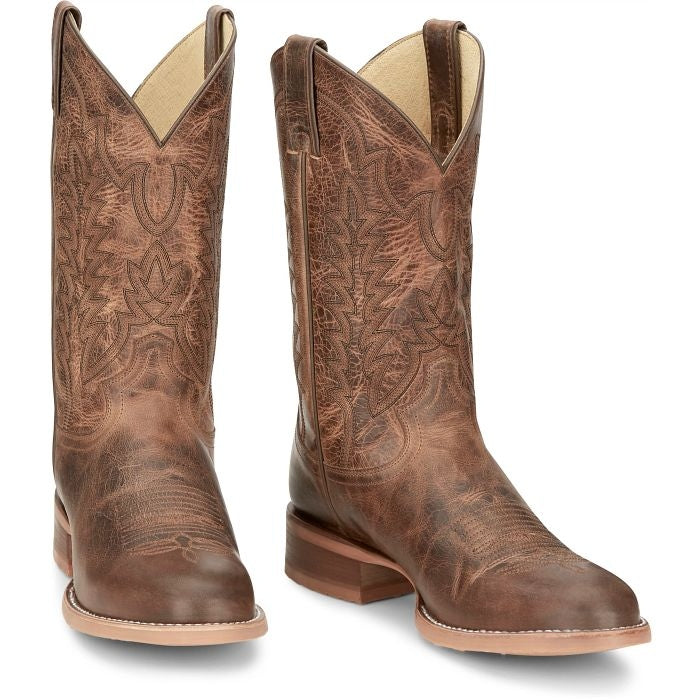 Justin Men's Clanton 12" Wide Round Toe Western Boot