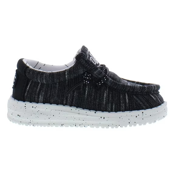 Hey Dude Toddler Wally Stretch Black