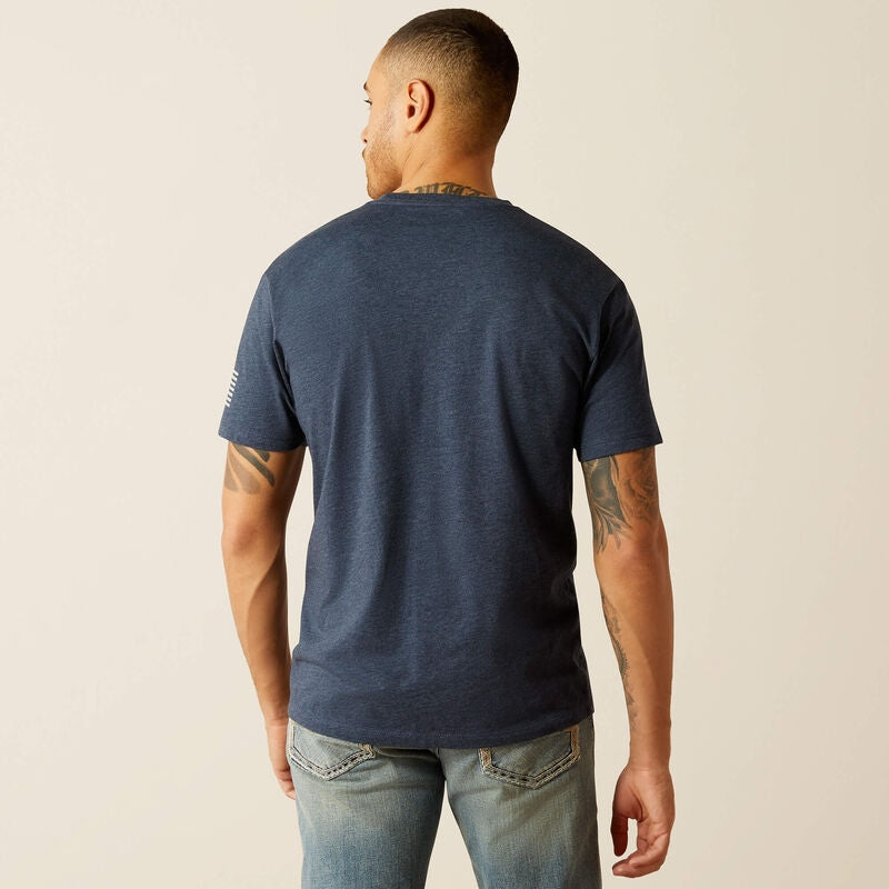 Ariat Men's Shield Flag Short Sleeve T-Shirt