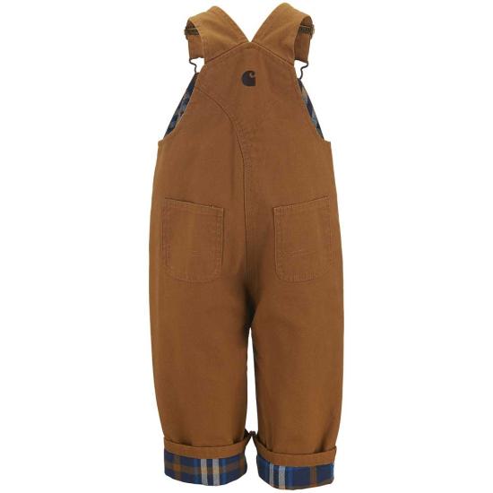 Carhartt Toddler Loose Fit Canvas Flannel-Lined Bib Overall