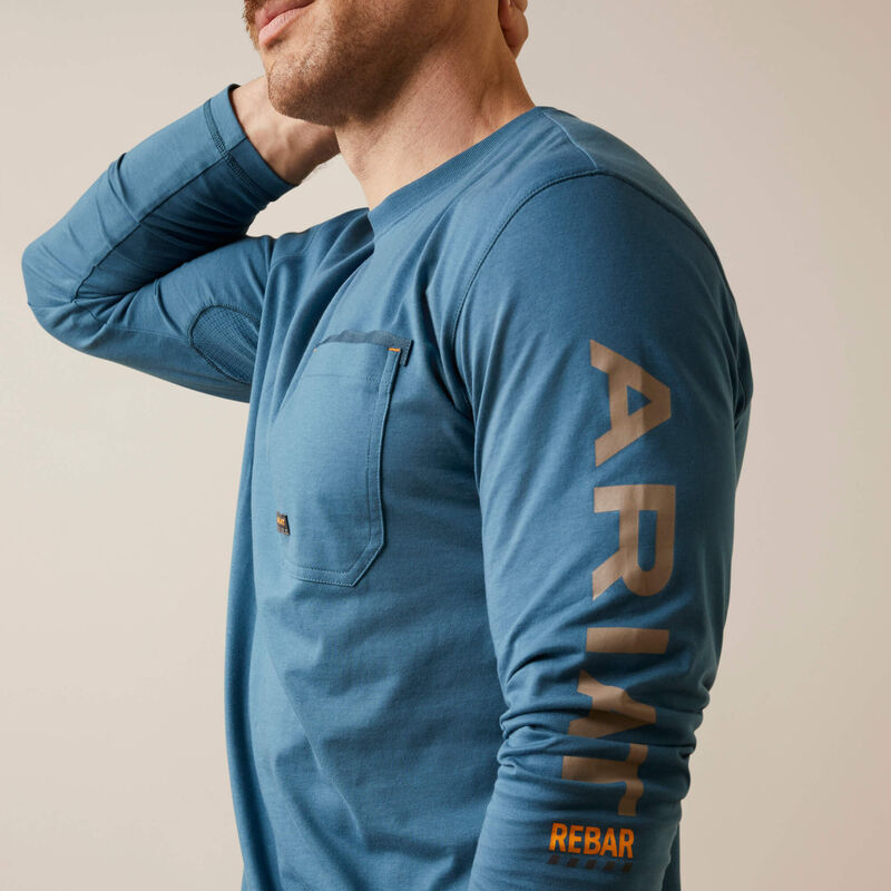 Ariat Men's Rebar Workman Logo Long Sleeve
