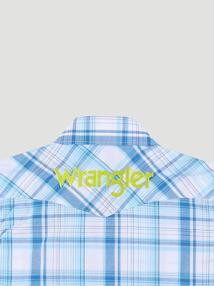 Wrangler Boys Logo Long Sleeve Western Snap Shirt