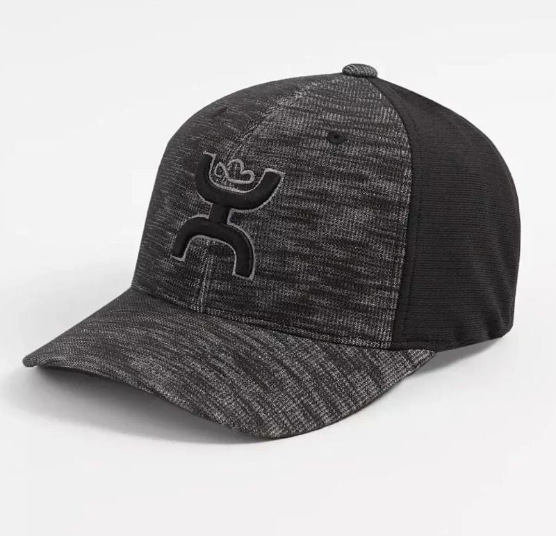 Hooey Men's "Ash" Black Flexfit Hat