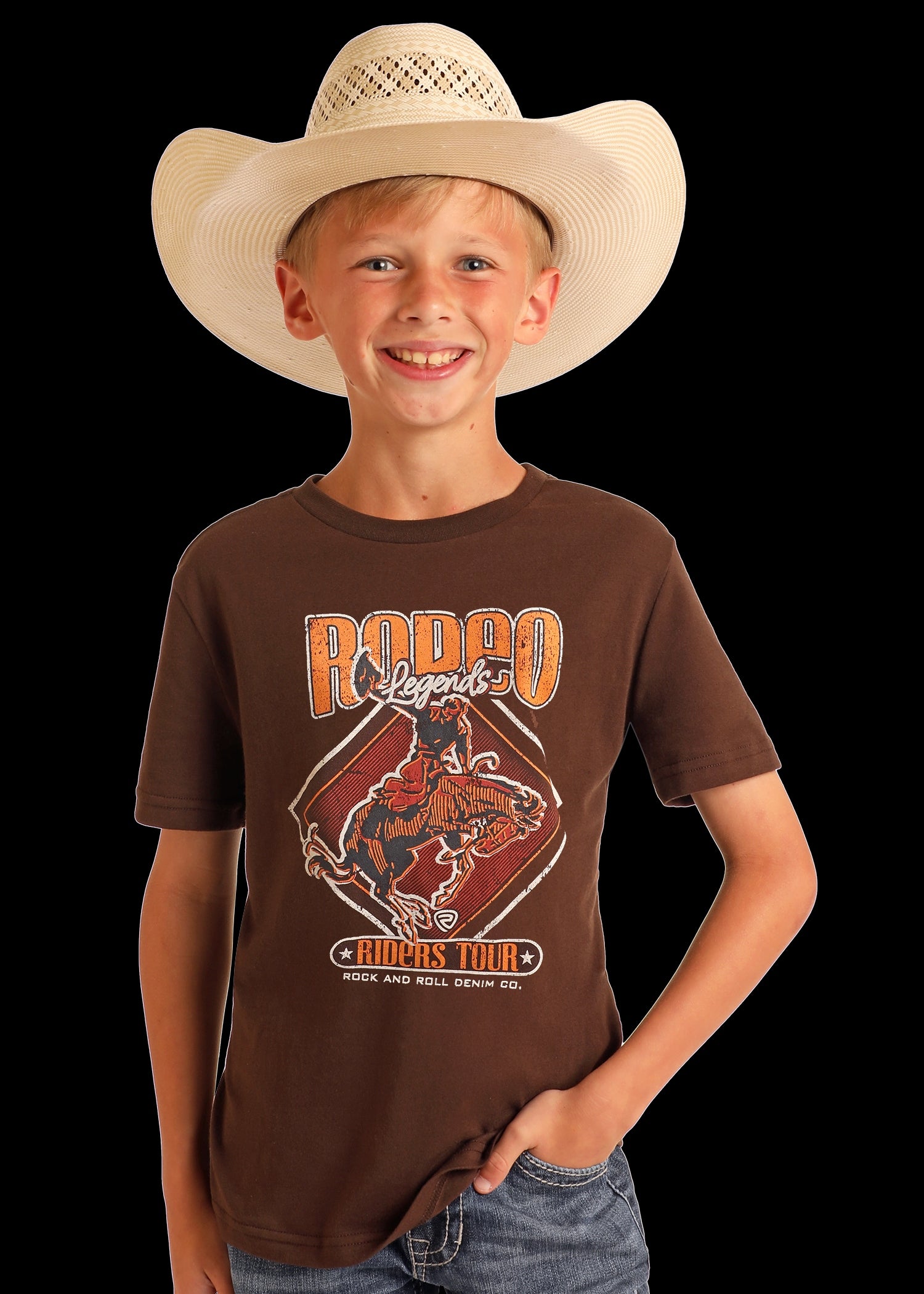 Rock & Roll Youth Bucking Bronco Graphic T-Shirt