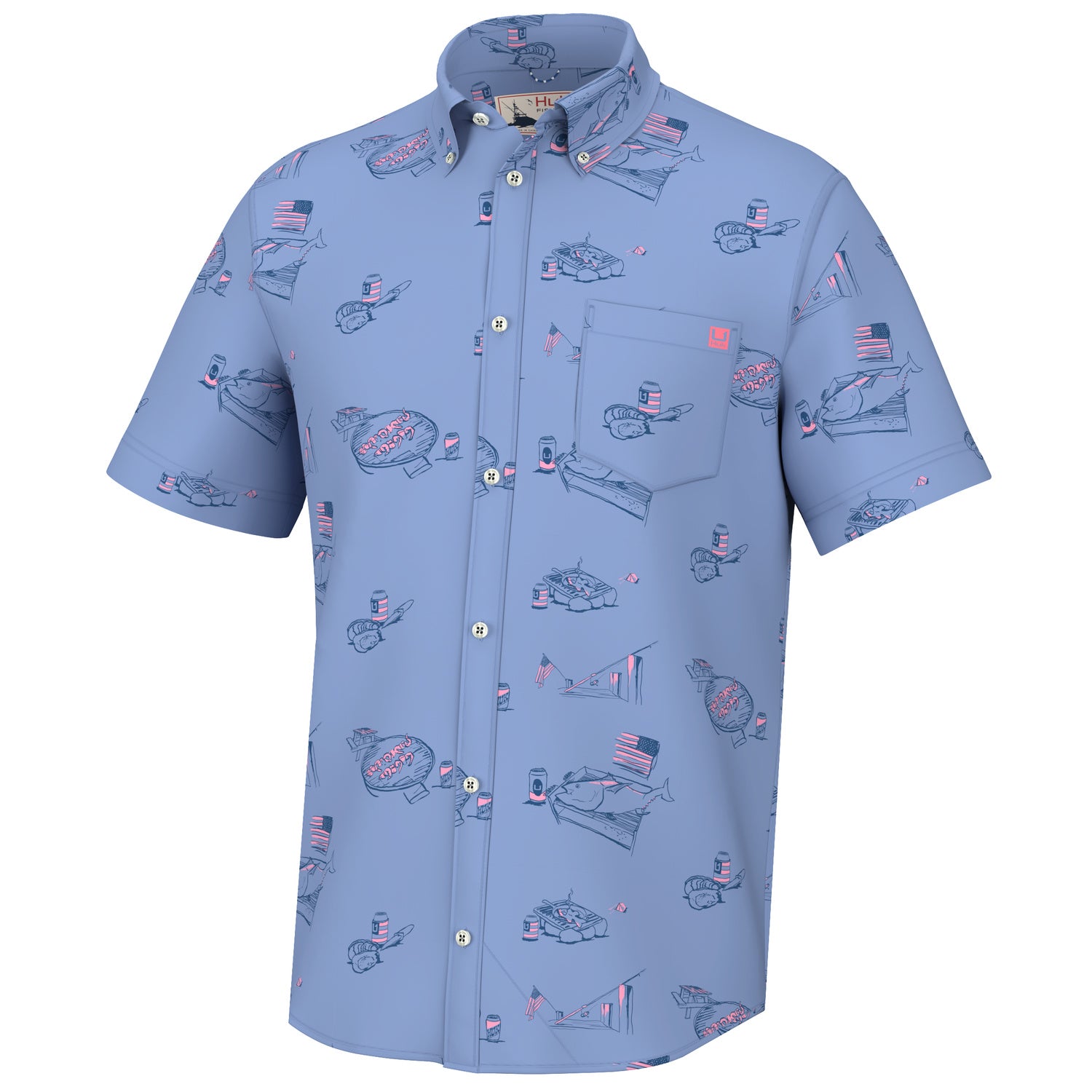 Huk Men's Kona Americookin Shirt
