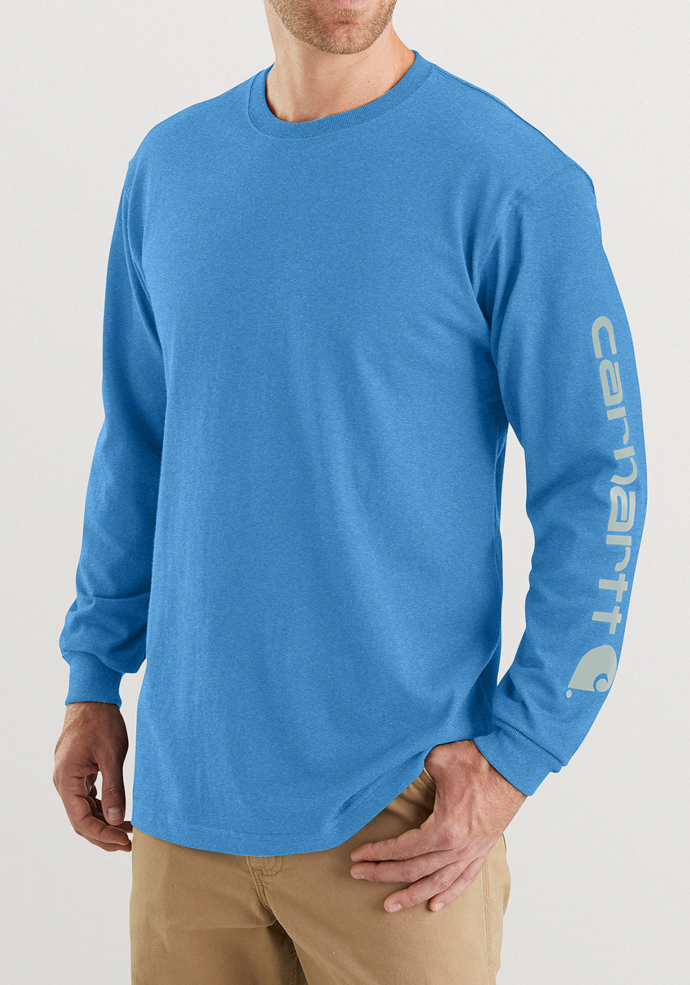 Carhartt Men's Workwear Long-Sleeve Graphic Logo T-Shirt