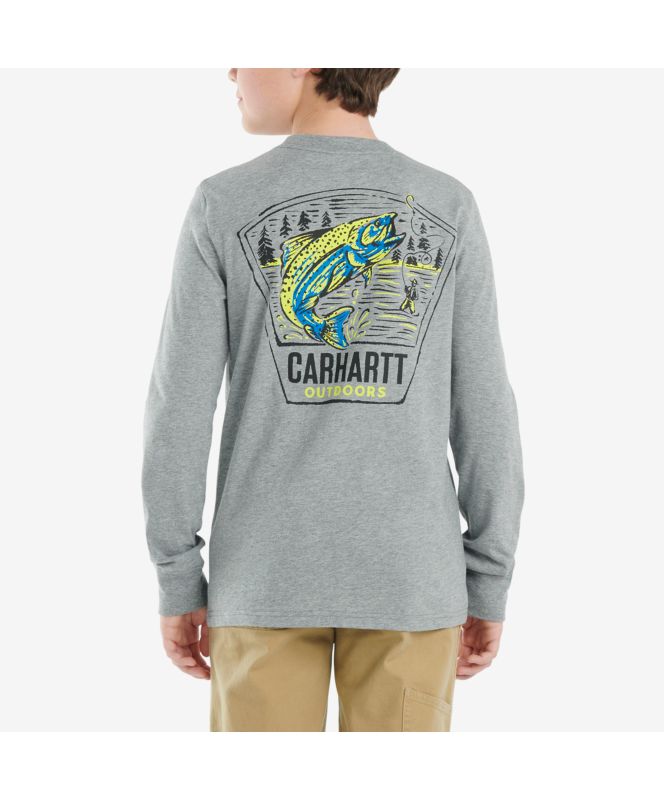 Carhartt Boys Long-Sleeve Rugged And Tough T-Shirt