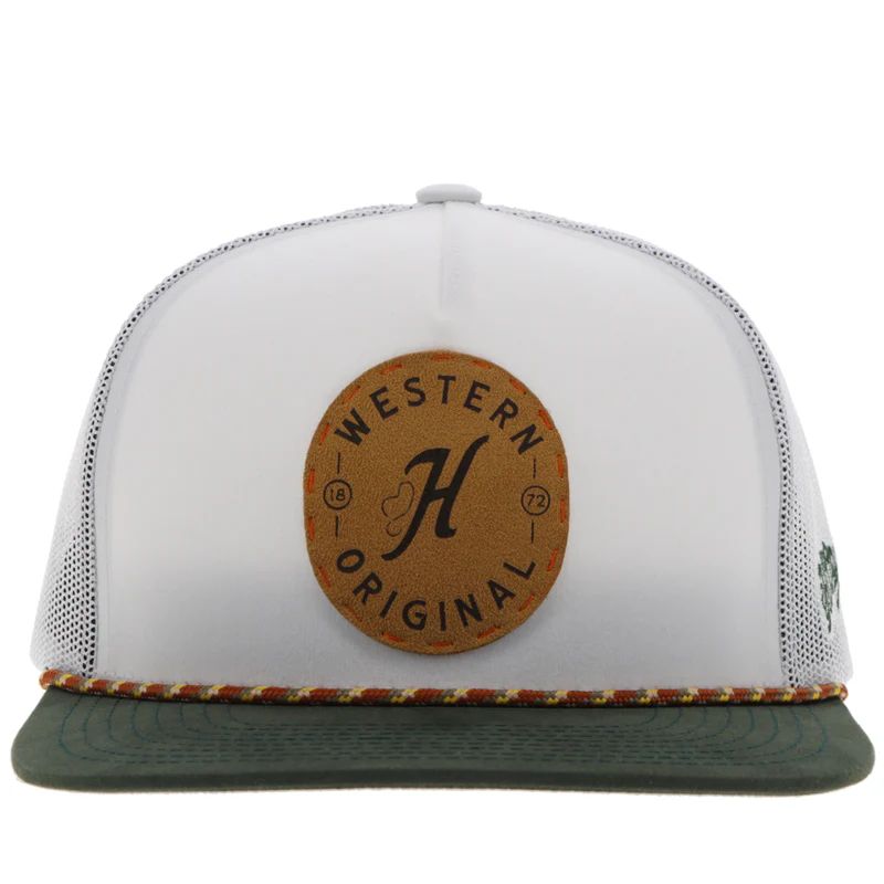 Hooey "Spur" Circle Leather Patch Hat