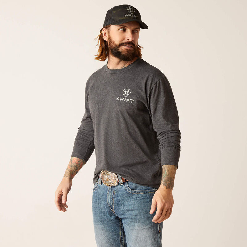 Ariat Men's Wooden Flag T-Shirt