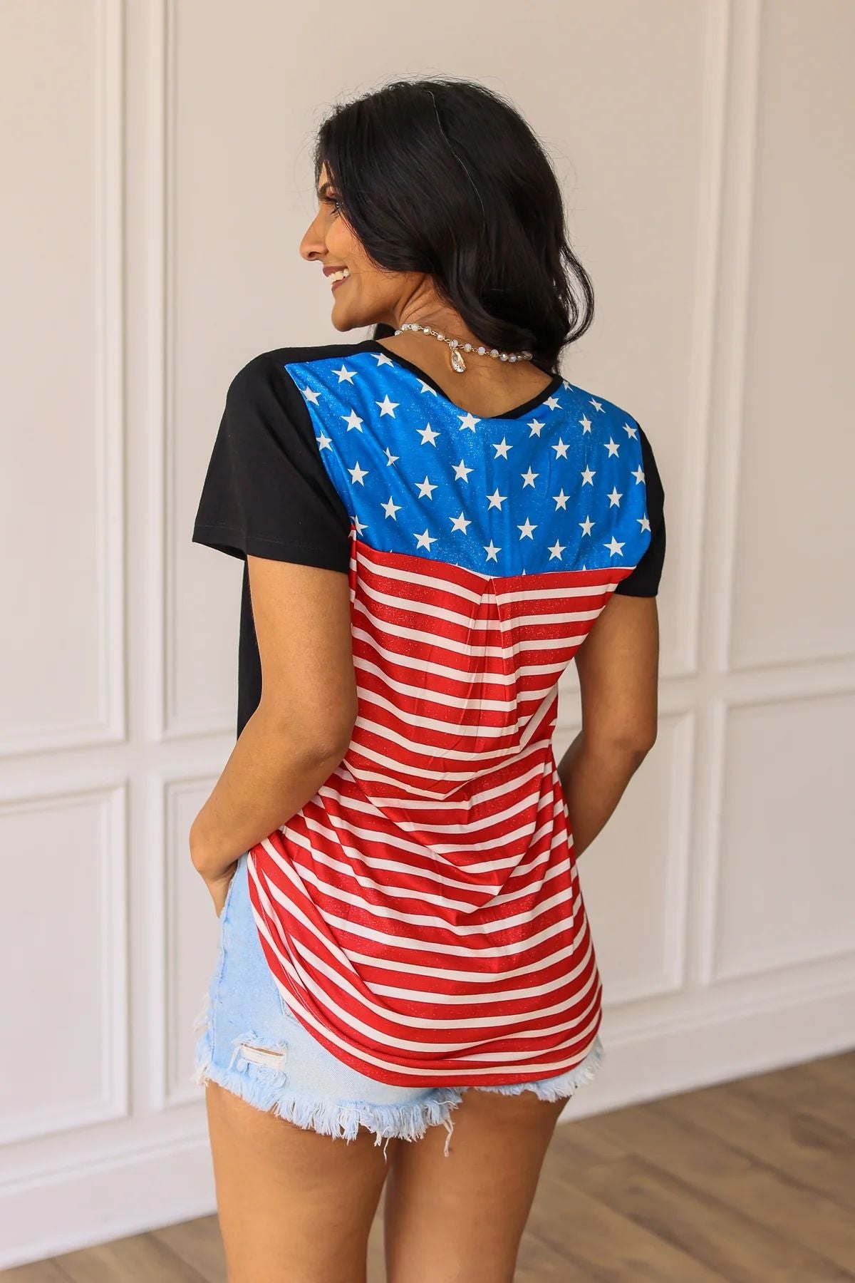 Southern Grace Patriotic Pocket Tee