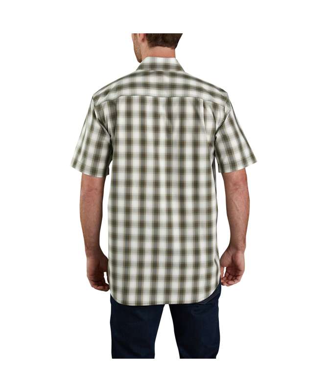 Carhartt Men's Force Relaxed Fit Lightweight Short-Sleeve Button Plaid Shirt