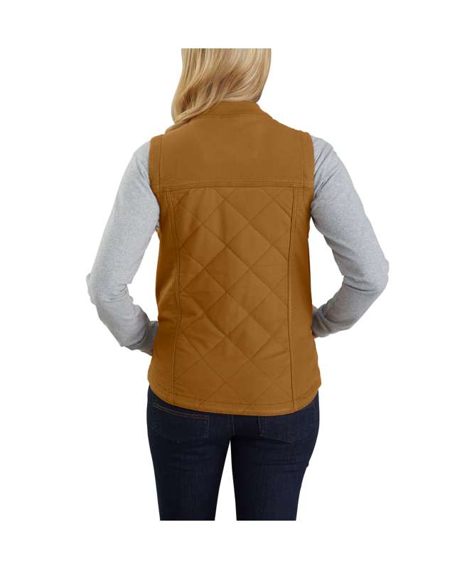 Women's Rugged Flex Relaxed Fit Canvas Insulated Rib Collar Vest