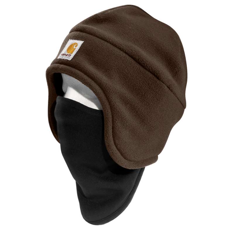 Carhartt Men's Fleece 2-In-1 Headwear - DARK BROWN DKB
