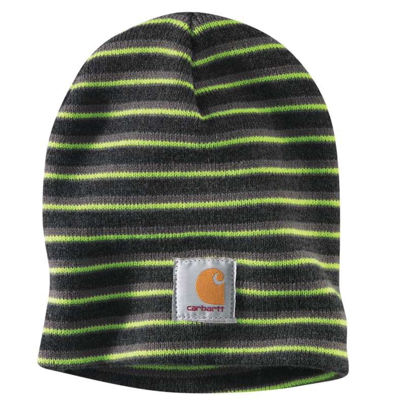 Carhartt Men's Acrylic Knit Hat - COAL/GREEN N03