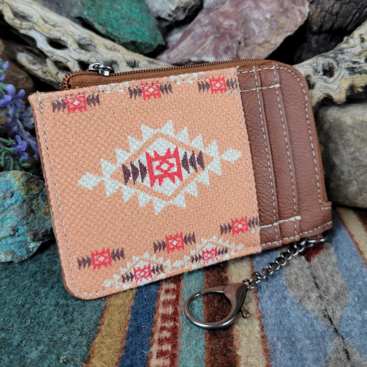 Wrangler Southwestern Art Print Mini Zip Card Case