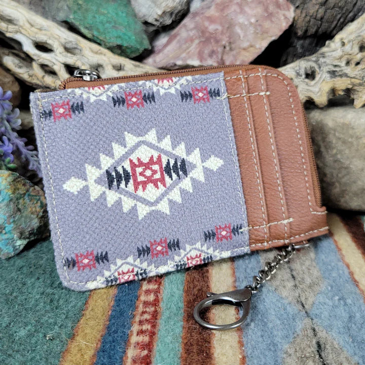 Wrangler Southwestern Art Print Mini Zip Card Case
