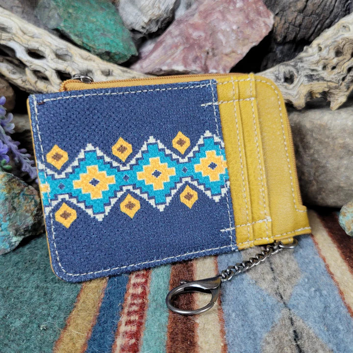 Wrangler Southwestern Art Print Mini Zip Card Case