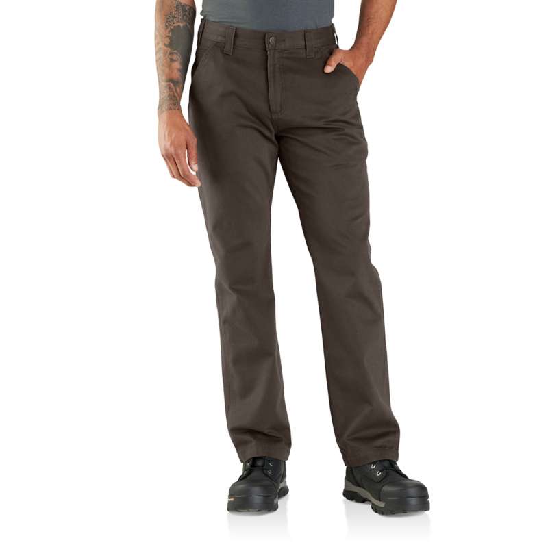 Carhartt Men's Washed Twill Relaxed Fit Work Pant - DARK COFFEE DFE