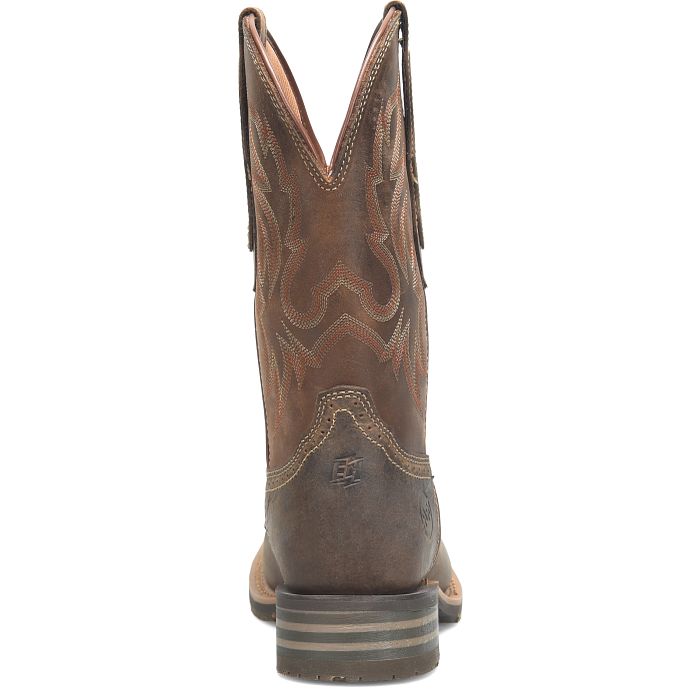 Double H Men's 11" Dark Brown Wide Roper Toe Western Boot