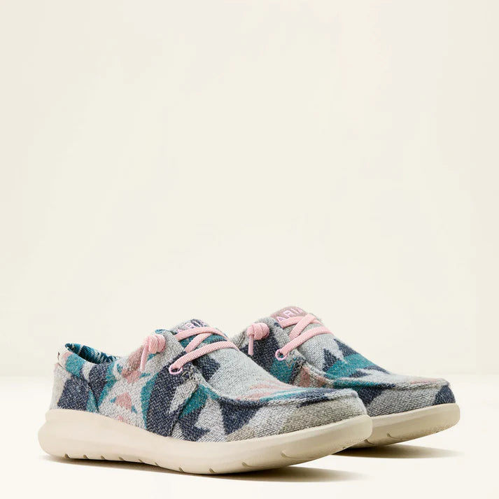 Ariat Women's Smoky Turquoise Flannel Hilo Casual Shoe