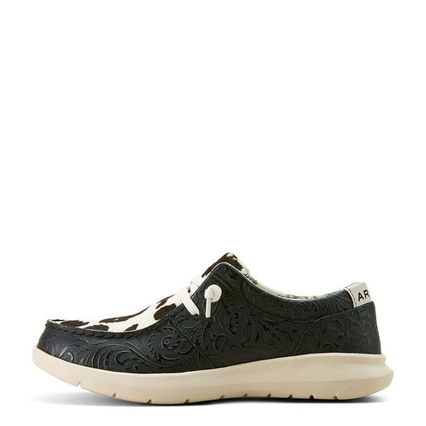 Ariat Women's Hilo Shoe Black Floral Embossed Cow