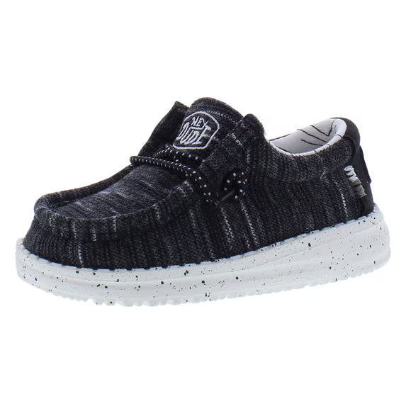 Hey Dude Toddler Wally Stretch Black