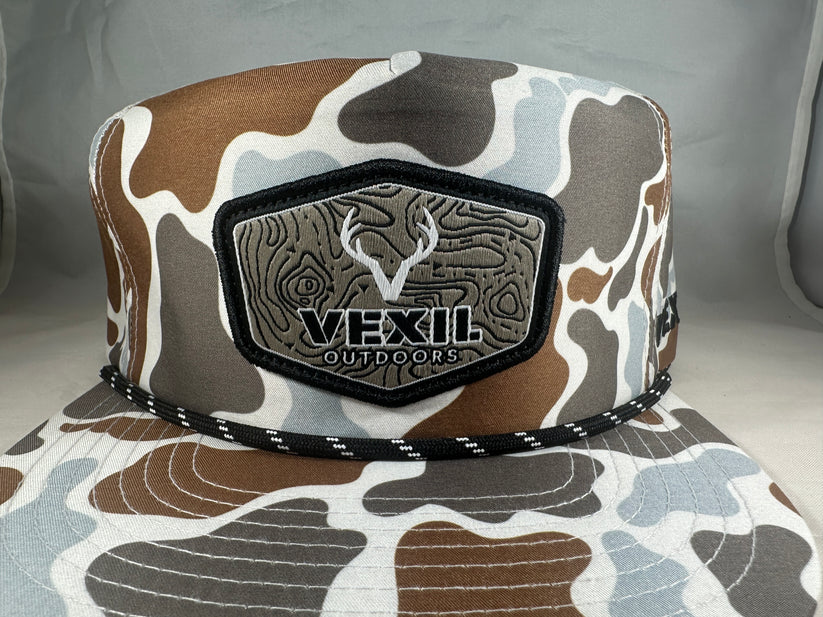 Vexil Outdoors Topo Light Retro Camo Snapback