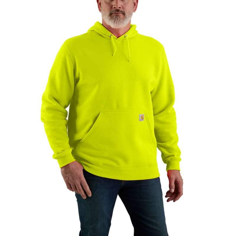 Carhartt Men's Midweight Hooded Pullover Sweatshirt - BRITE LIME BLM