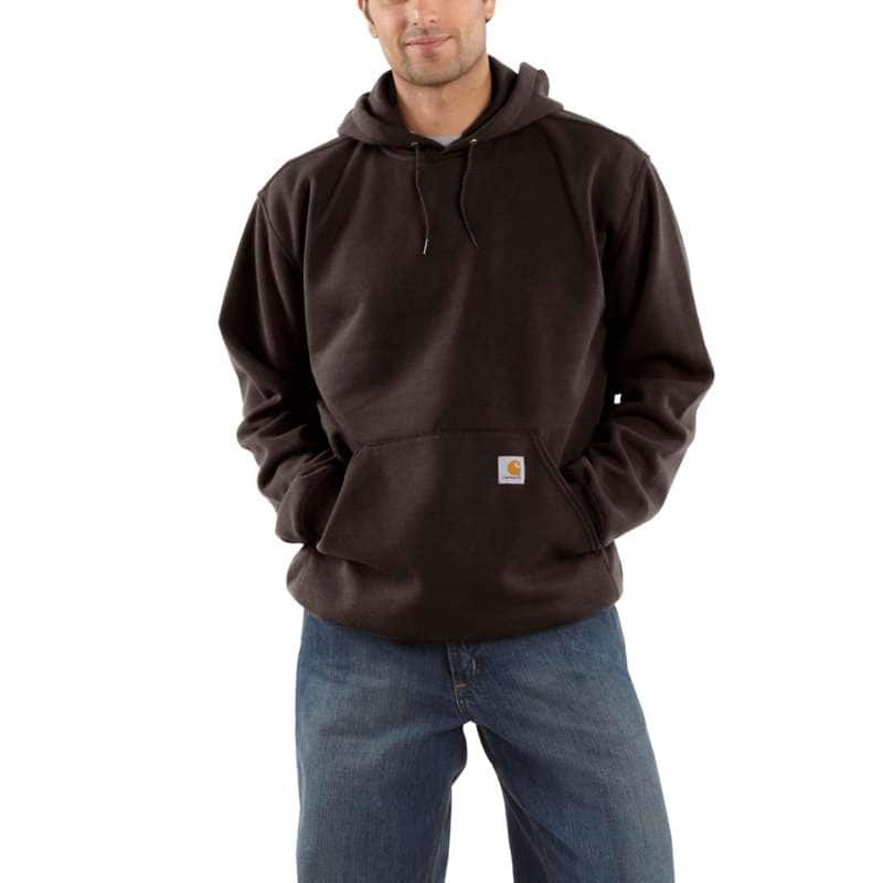 Carhartt Men's Midweight Hooded Pullover Sweatshirt - DARK BROWN DKB