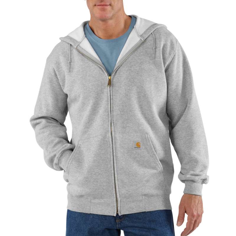 Carhartt Men's Midweight Hooded Zip-Front Sweatshirt - H GREY HGY