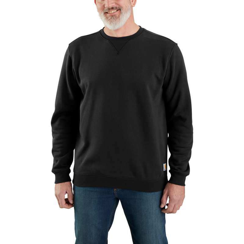 Carhartt Men's Loose Midweight Crewneck Sweatshirt - BLACK BLK